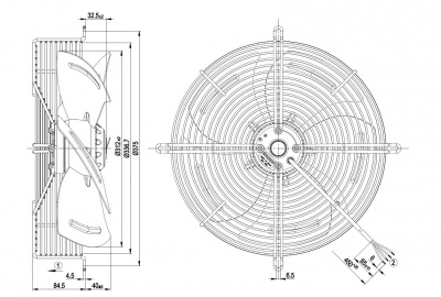 Вентилятор осевой ebmpapst S4E315AP1830 Вентилятор осевой ebmpapst S4E315AP1830
