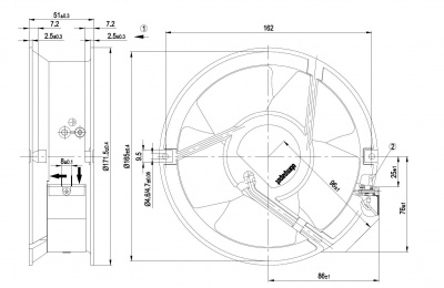 Вентилятор осевой ebmpapst W2E143AB0906 Вентилятор осевой ebmpapst W2E143AB0906