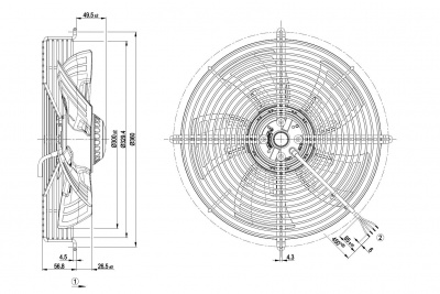 Вентилятор осевой ebmpapst S4E300AS7231