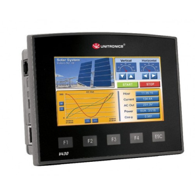 Контроллер Unitronics V430-J-RA22: 4.3" экран, 8DI, 8RO, 2AI/DI, 2AO, USB 
