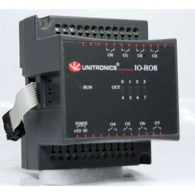 IO-RO8L Модуль релейных выходов 8 RO, 12VDC Unitronics IO-RO8L Модуль релейных выходов 8 RO, 12VDC Unitronics