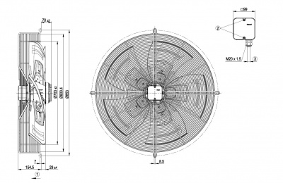 Вентилятор осевой ebmpapst S6D710AQ0101 Вентилятор осевой ebmpapst S6D710AQ0101